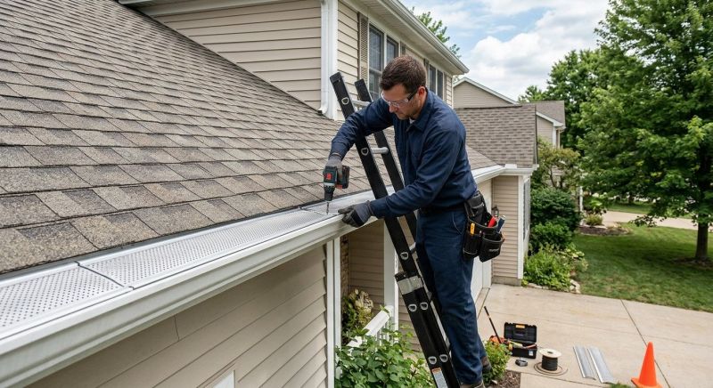 Rain Gutter Flushing Service
